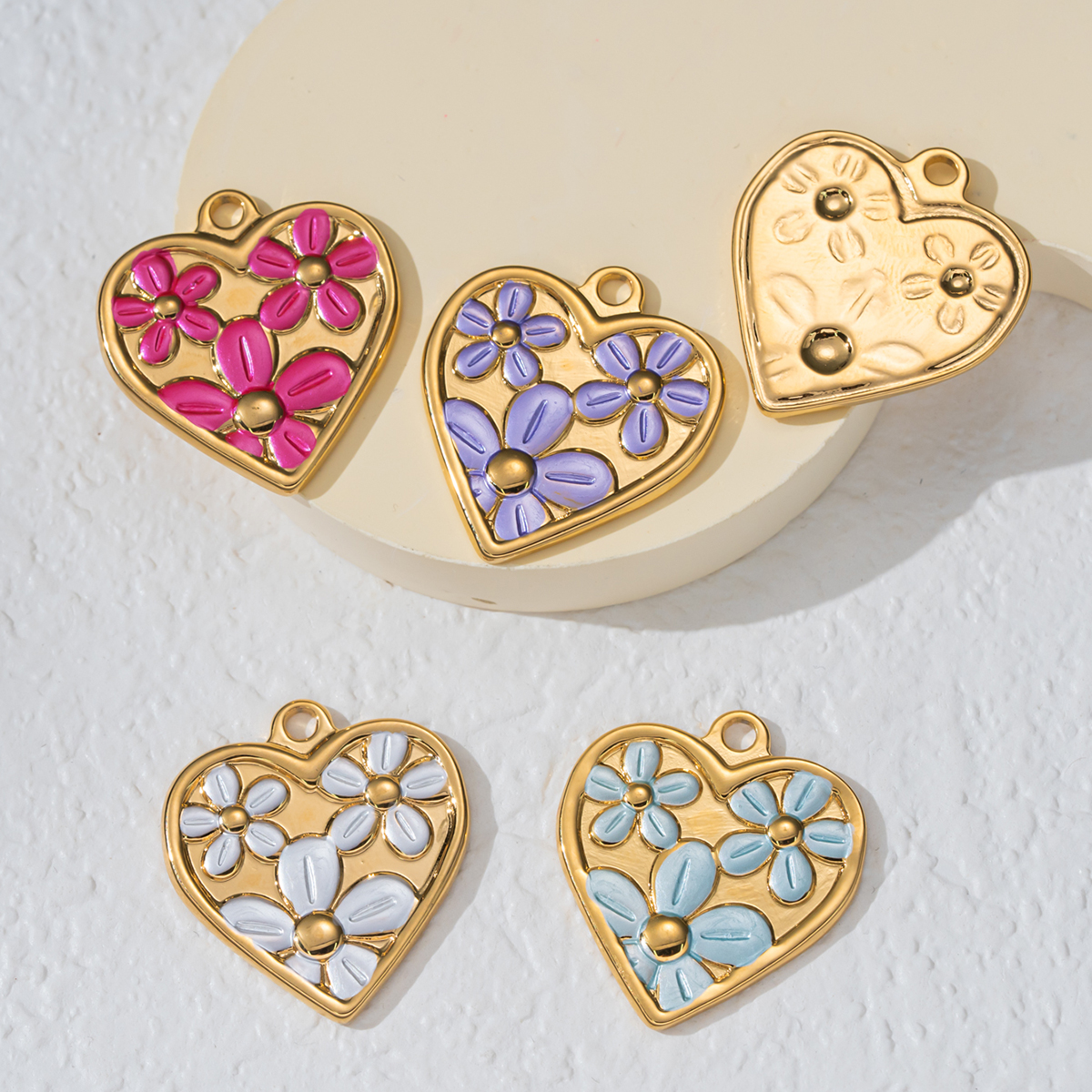 2pcs Stainless Steel Enamel He - Embellishment Crafts reseña y precio