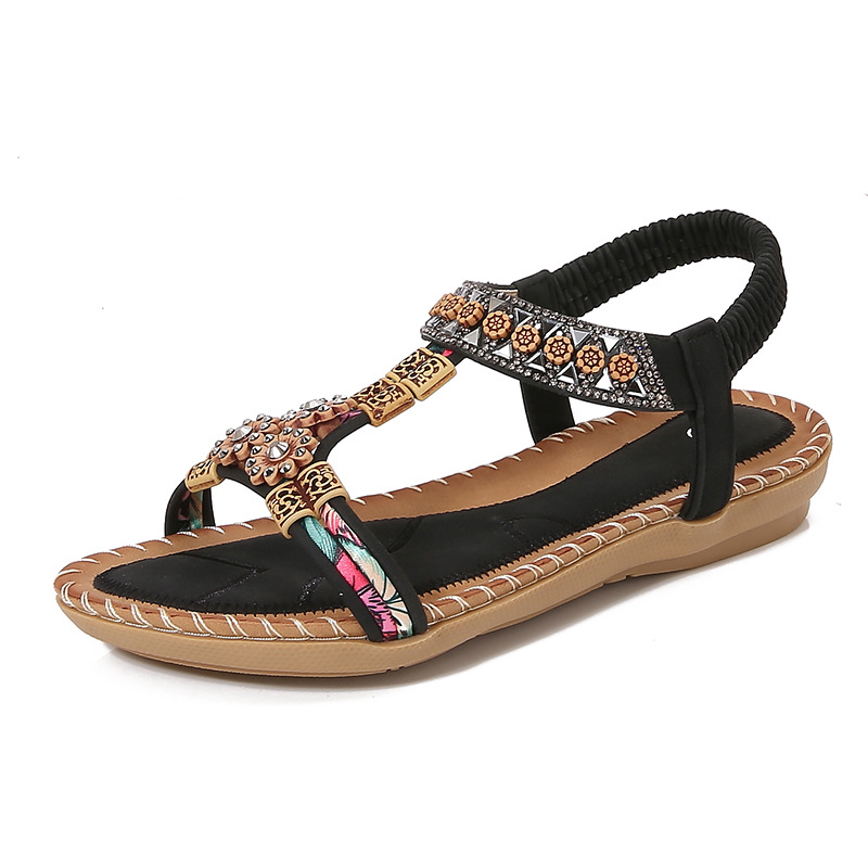 Fashion Bohemian Summer Sandal - Sew On Rhinestone reseña y precio