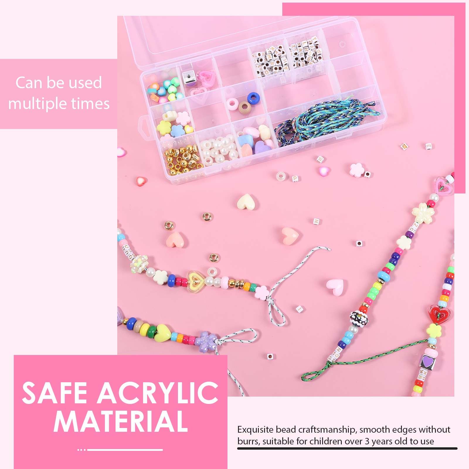 421PCS Beaded Keychain Making  - Embellishment Crafts reseña y precio