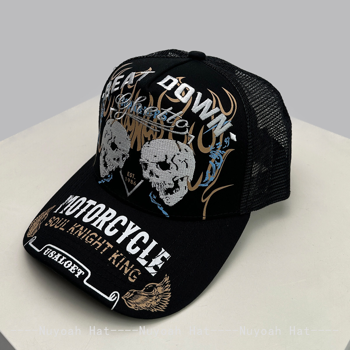 Skull Flame Embroidery Hard To - Embroidery Craft reseña y precio