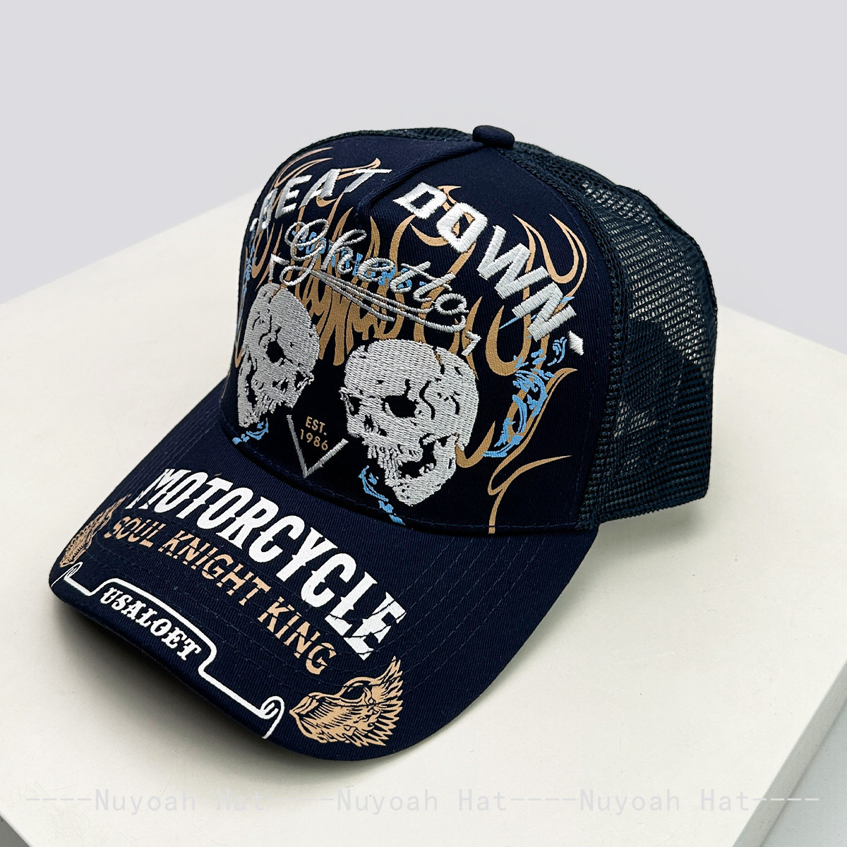Skull Flame Embroidery Hard To - Embroidery Craft reseña y precio