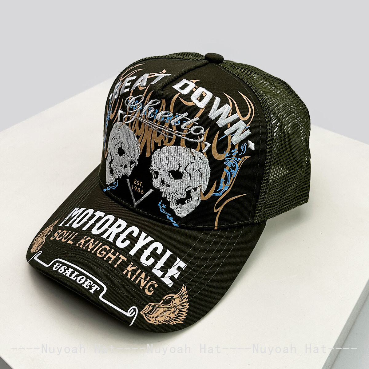 Skull Flame Embroidery Hard To - Embroidery Craft reseña y precio