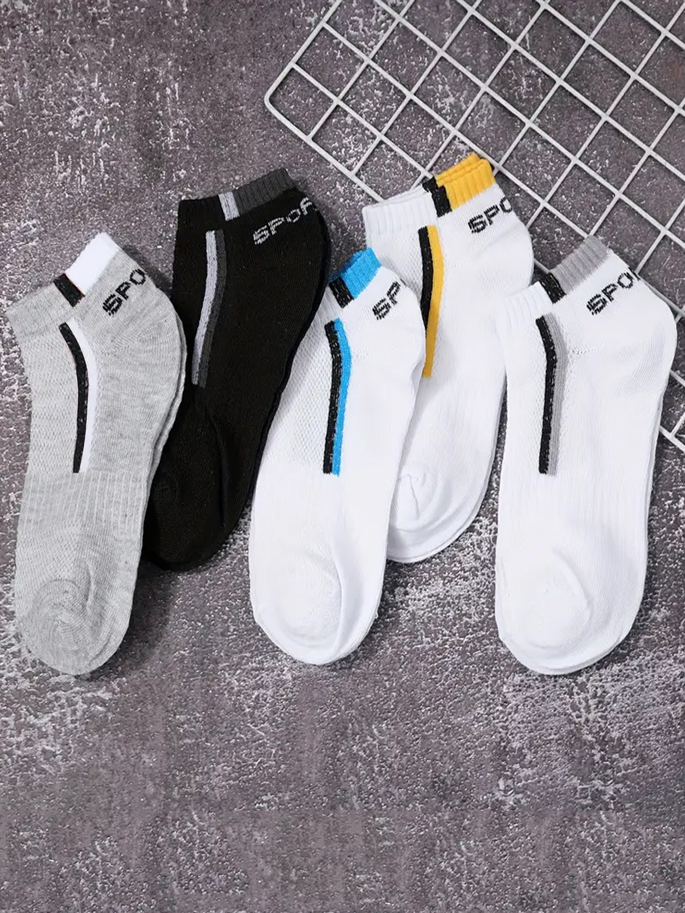 5/10/40Pair Men's Anti-Slip An - Embellish Knit reseña y precio
