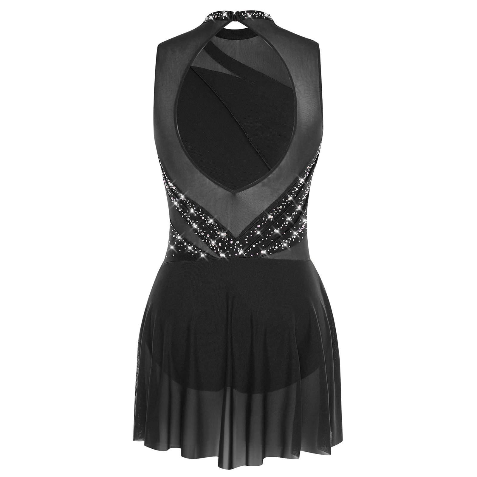 Rhinestone Women Backless Irre - Rhinestone Banding Trim reseña y precio