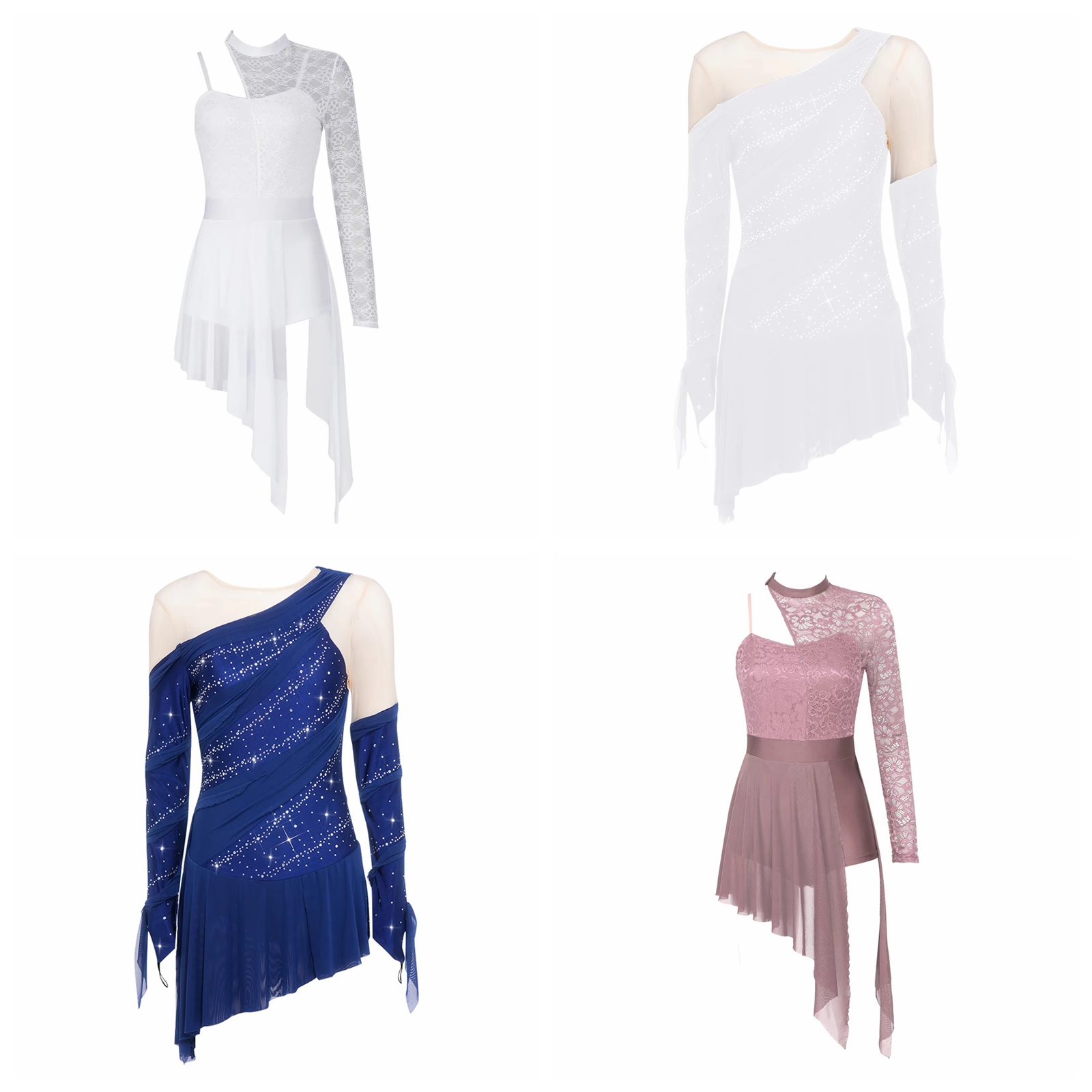 Women Rhinestone Lyrical Dance - Rhinestone Banding Trim reseña y precio