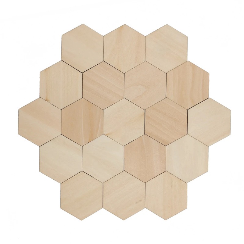 10-120mm Wooden Hexagon Blank  - Christmas Craft Embellishment reseña y precio
