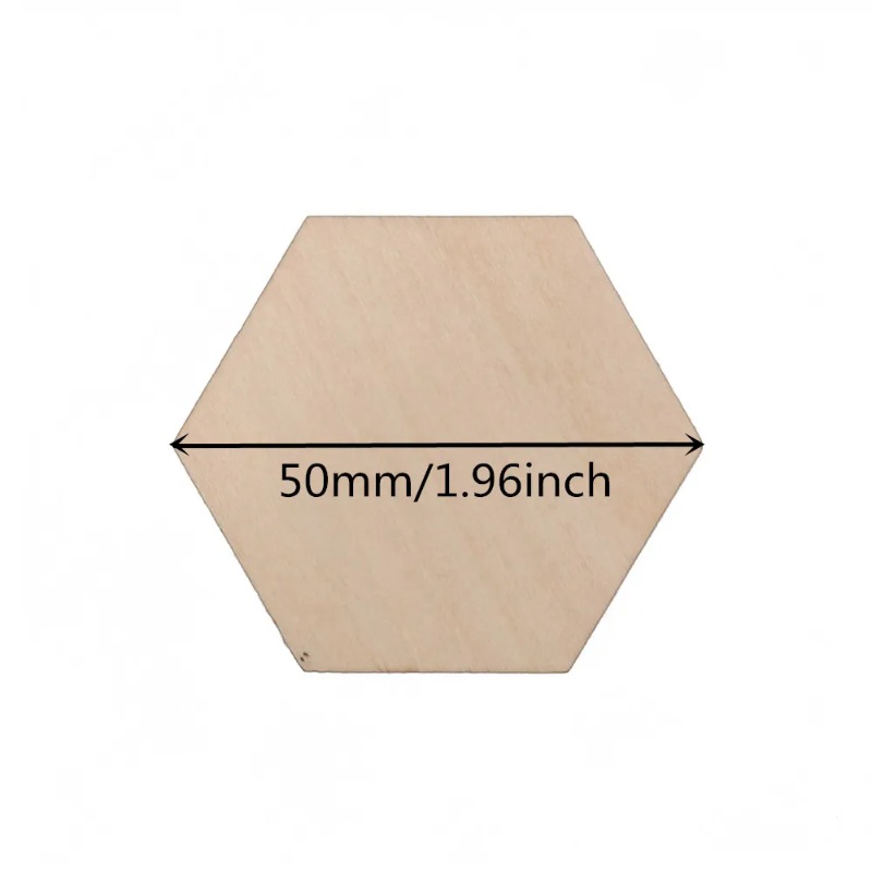 10-120mm Wooden Hexagon Blank  - Christmas Craft Embellishment reseña y precio