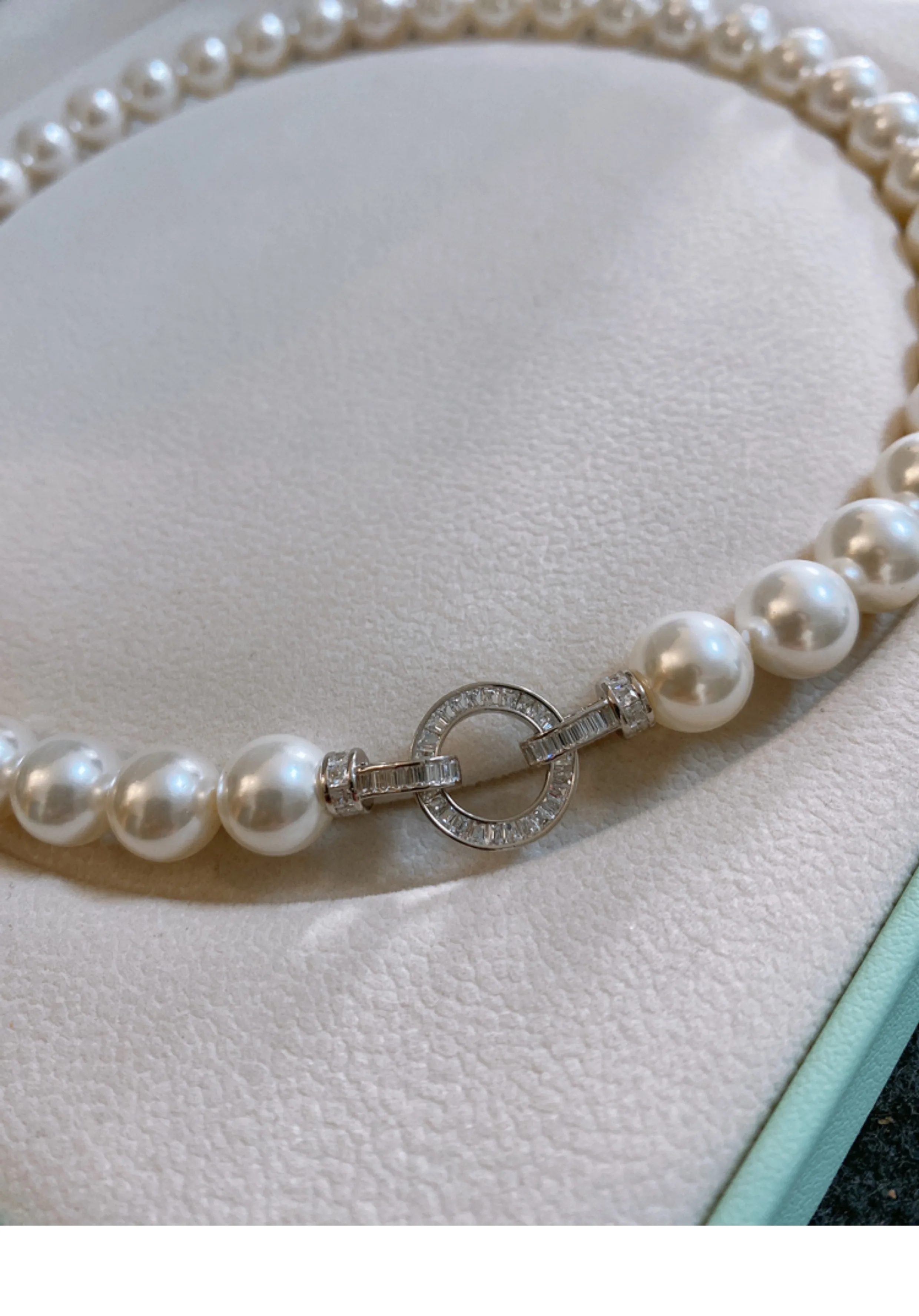 Gorgeous AAAA++9-10mm 10-11mm  - Pearl Trim Chain reseña y precio