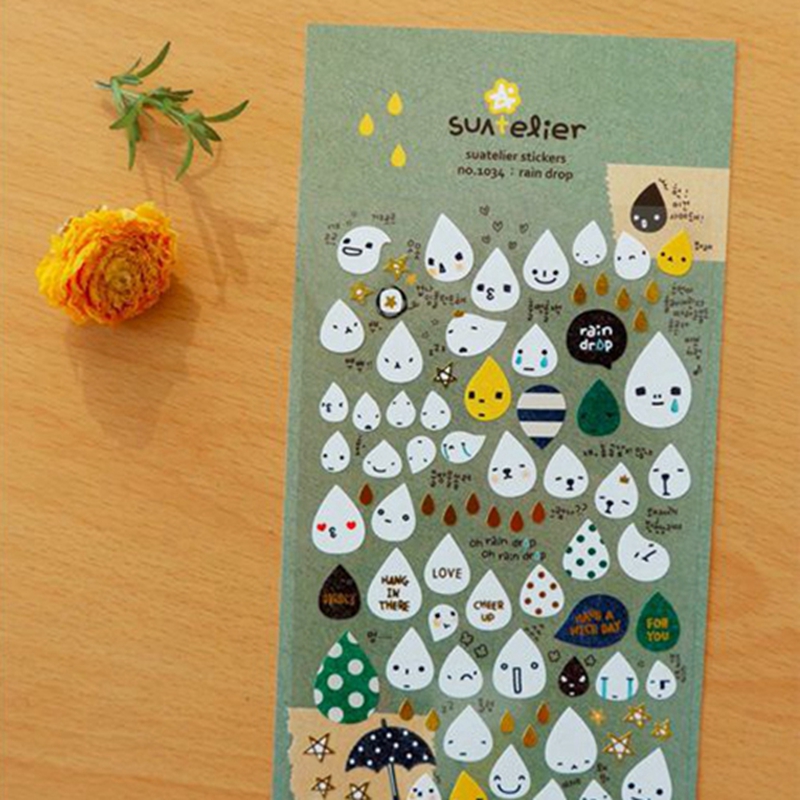Korea Suatelier Rain Drop Stic - Embellishments For Scrapbooking reseña y precio