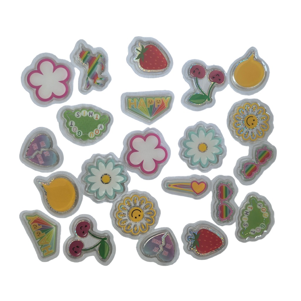 45 Pcs Adorable Epoxy Stickers - Craft Embellishment World reseña y precio