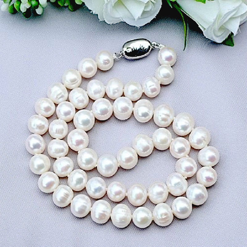 8-9mm Natural Freshwater Pearl - Pearl Trim Chain reseña y precio