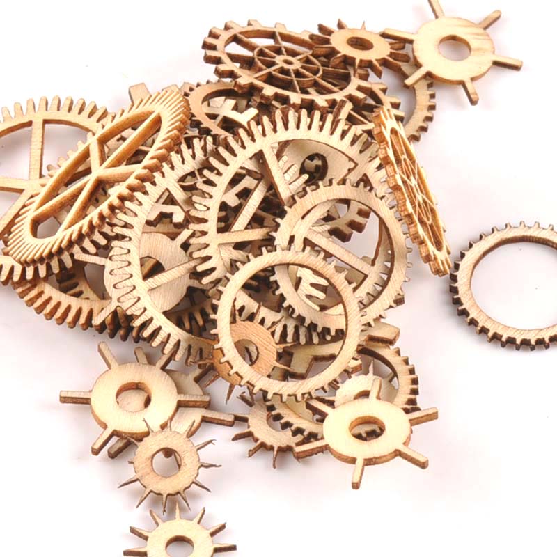 20-40mm 36pcs Unfinished Wood  - Embellishments For Scrapbooking reseña y precio