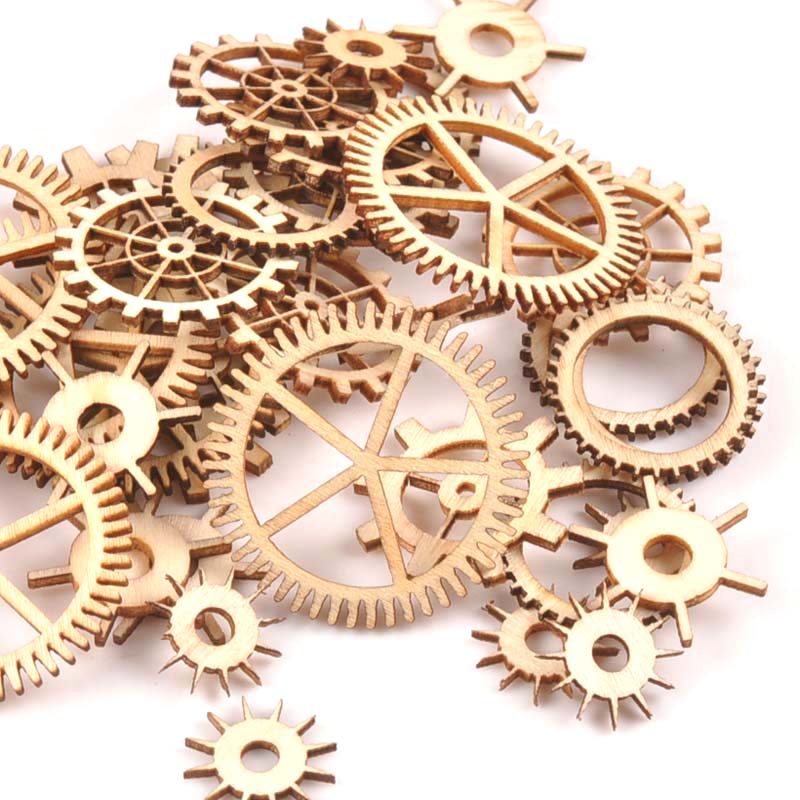 20-40mm 36pcs Unfinished Wood  - Embellishments For Scrapbooking reseña y precio