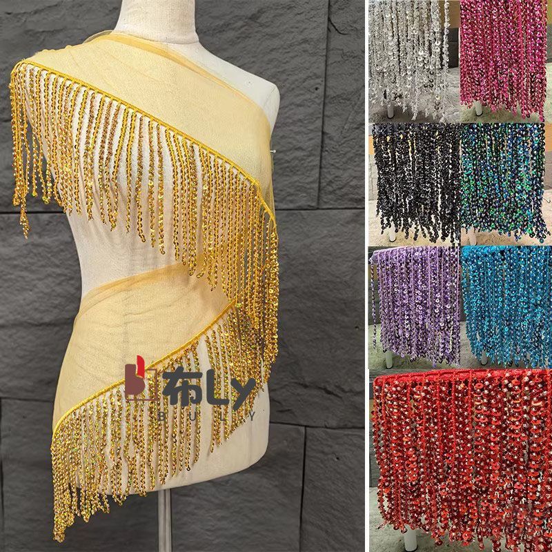 15cm Beaded Sequin Tassel Frin - Tassel Fringe Trim reseña y precio