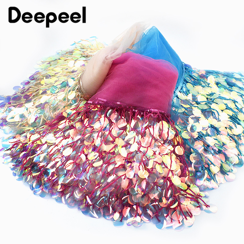 3Yards 17cm Beaded Sequins Tas - Beaded Trim Fringe reseña y precio