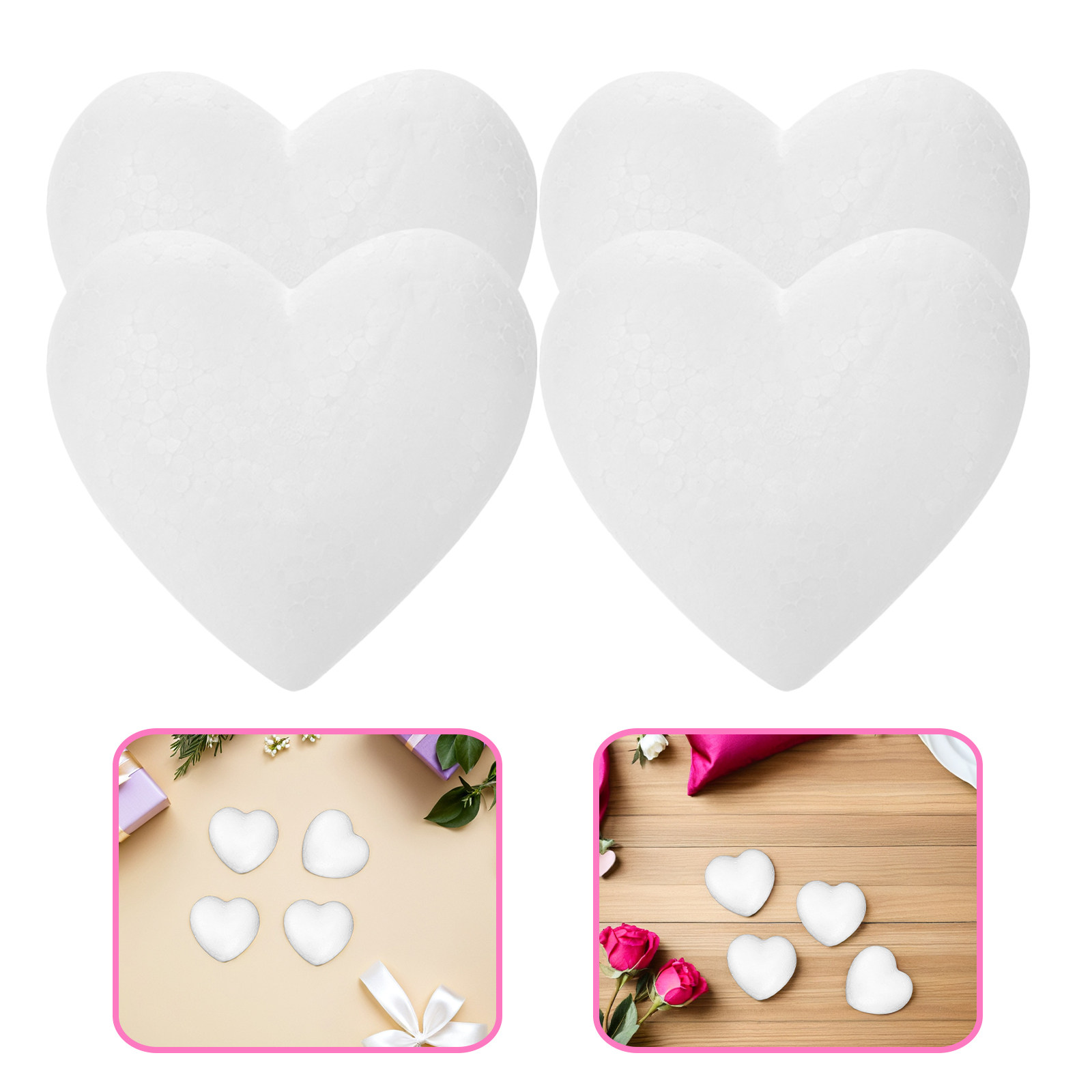 20Pcs Blank Heart Foam Balls L - Embellish Craft reseña y precio