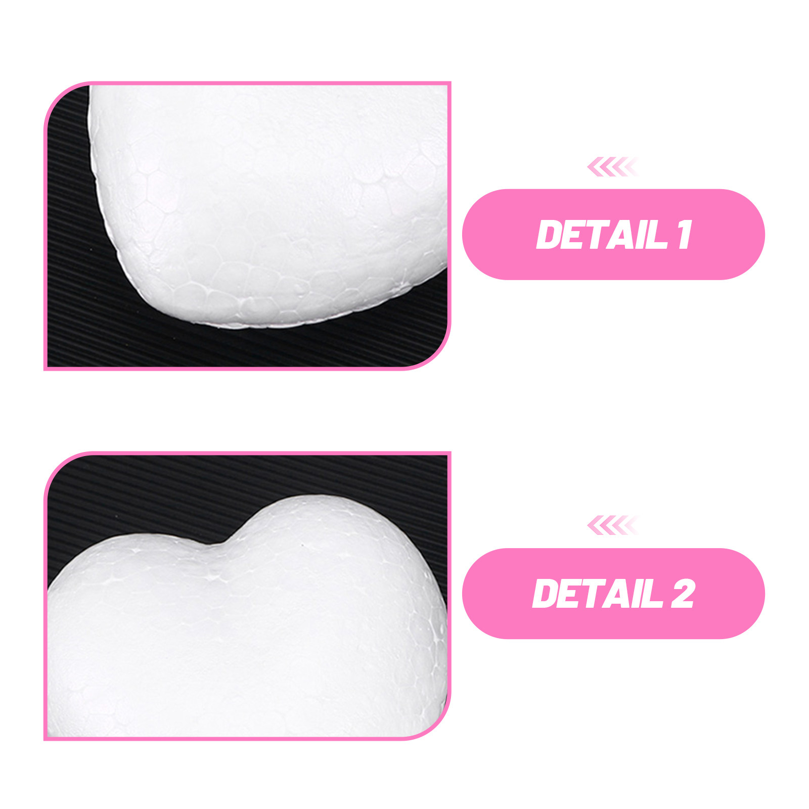 20Pcs Blank Heart Foam Balls L - Embellish Craft reseña y precio