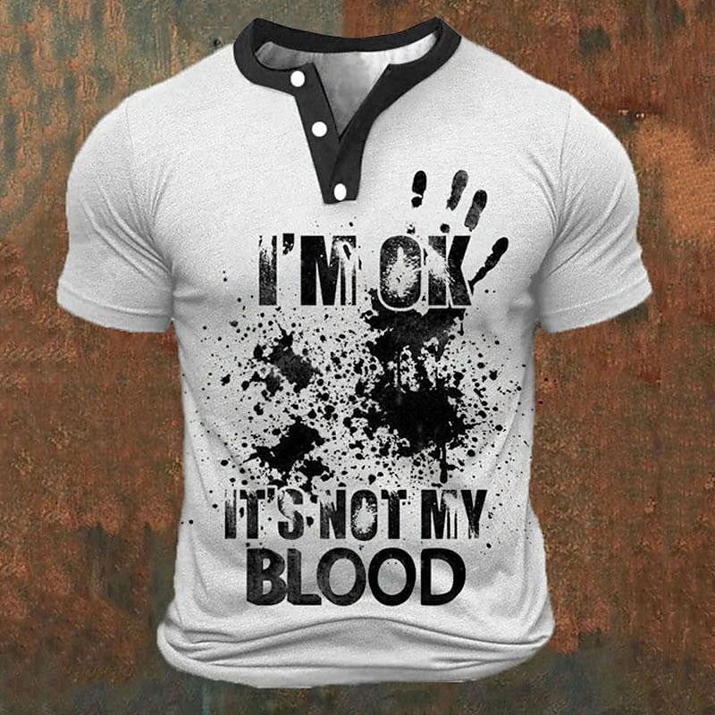 Funny 3D Letter Print Men's He - Embellish Knit reseña y precio