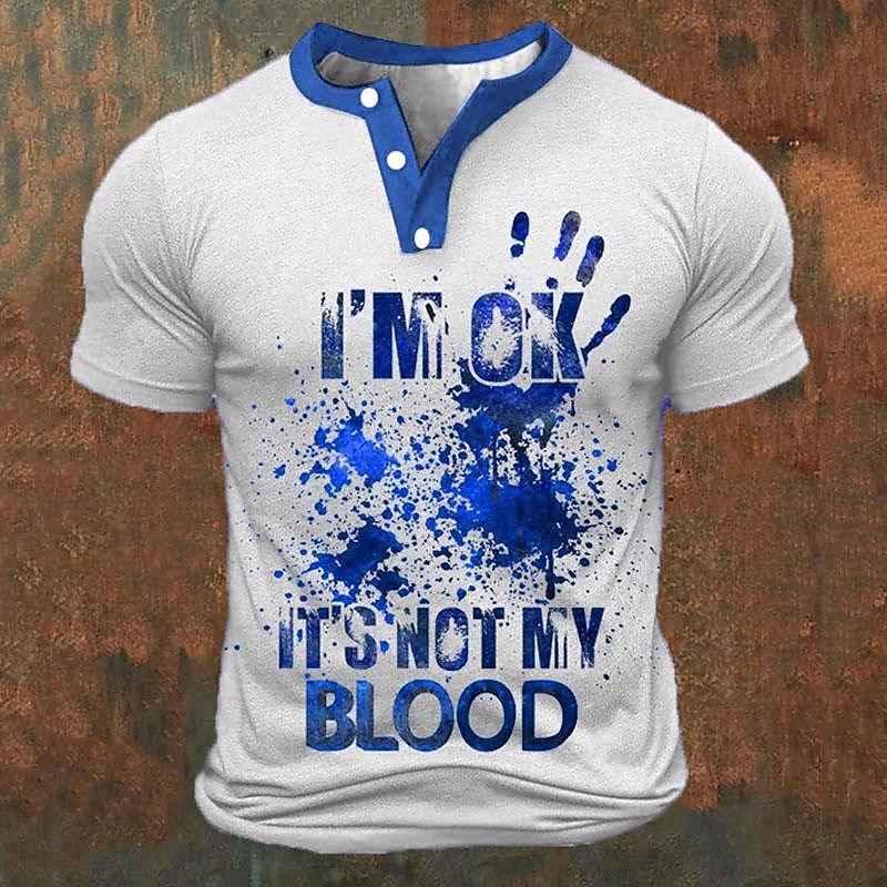 Funny 3D Letter Print Men's He - Embellish Knit reseña y precio
