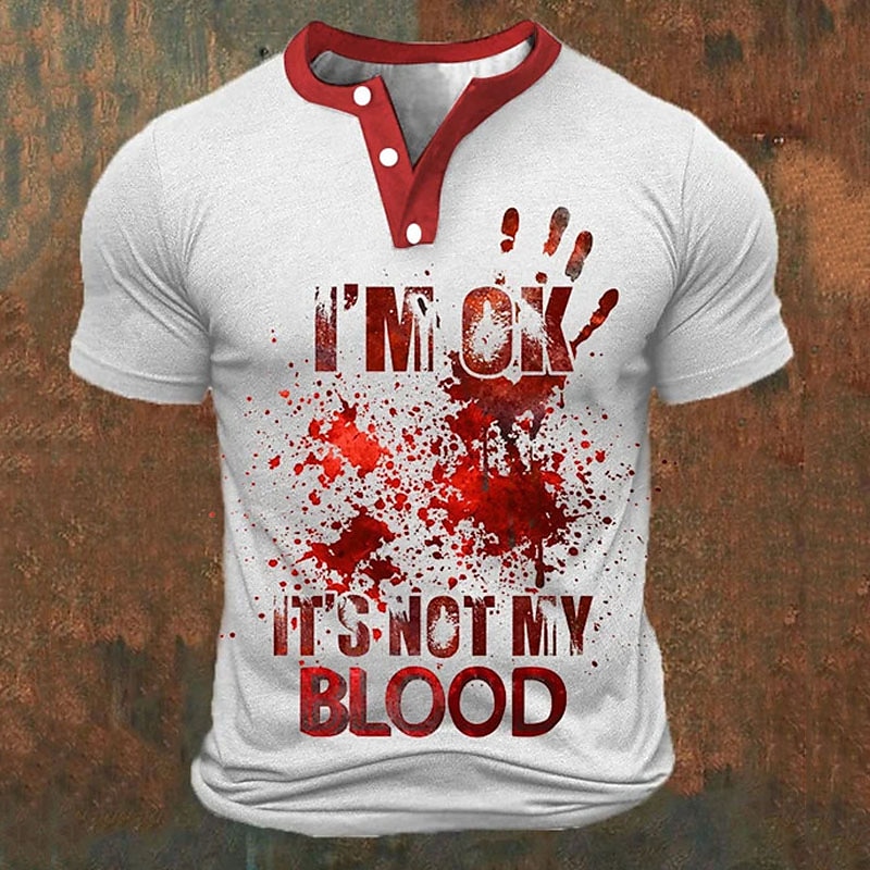 Funny 3D Letter Print Men's He - Embellish Knit reseña y precio
