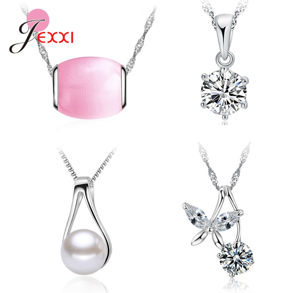 4pcs/Lot 925 Sterling Silver J - Pearl Trim Chain reseña y precio