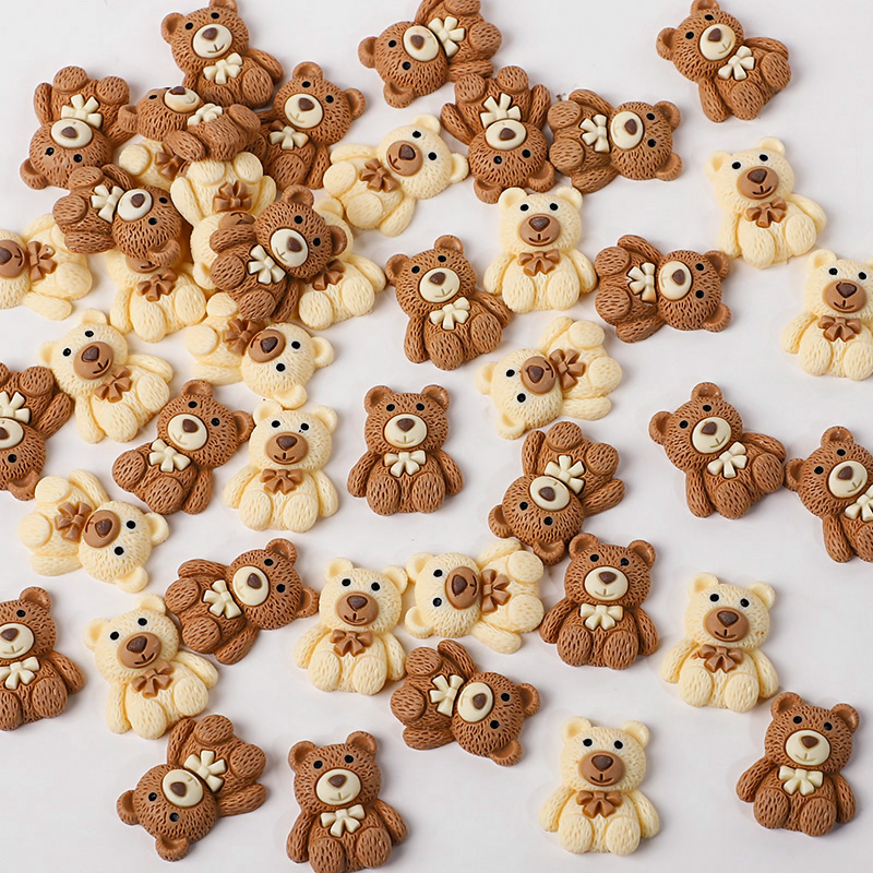 10/30/50pcs Resin Teddy Bear C - Embellishments For Scrapbooking reseña y precio