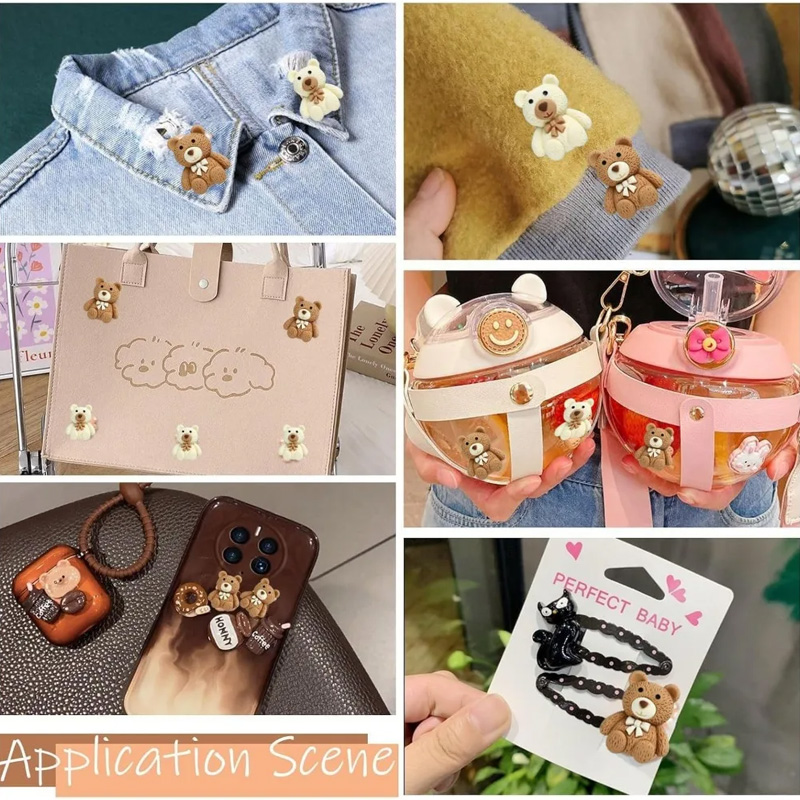 10/30/50pcs Resin Teddy Bear C - Embellishments For Scrapbooking reseña y precio