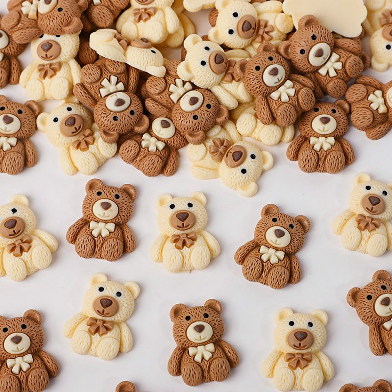 10/30/50pcs Resin Teddy Bear C - Embellishments For Scrapbooking reseña y precio
