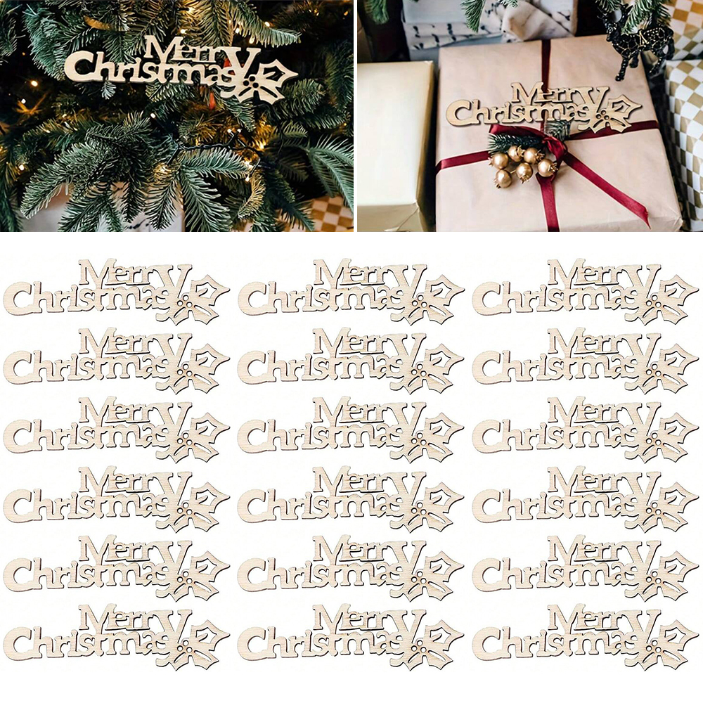 10/20/100Pcs Merry Christmas W - Embellishments For Scrapbooking reseña y precio