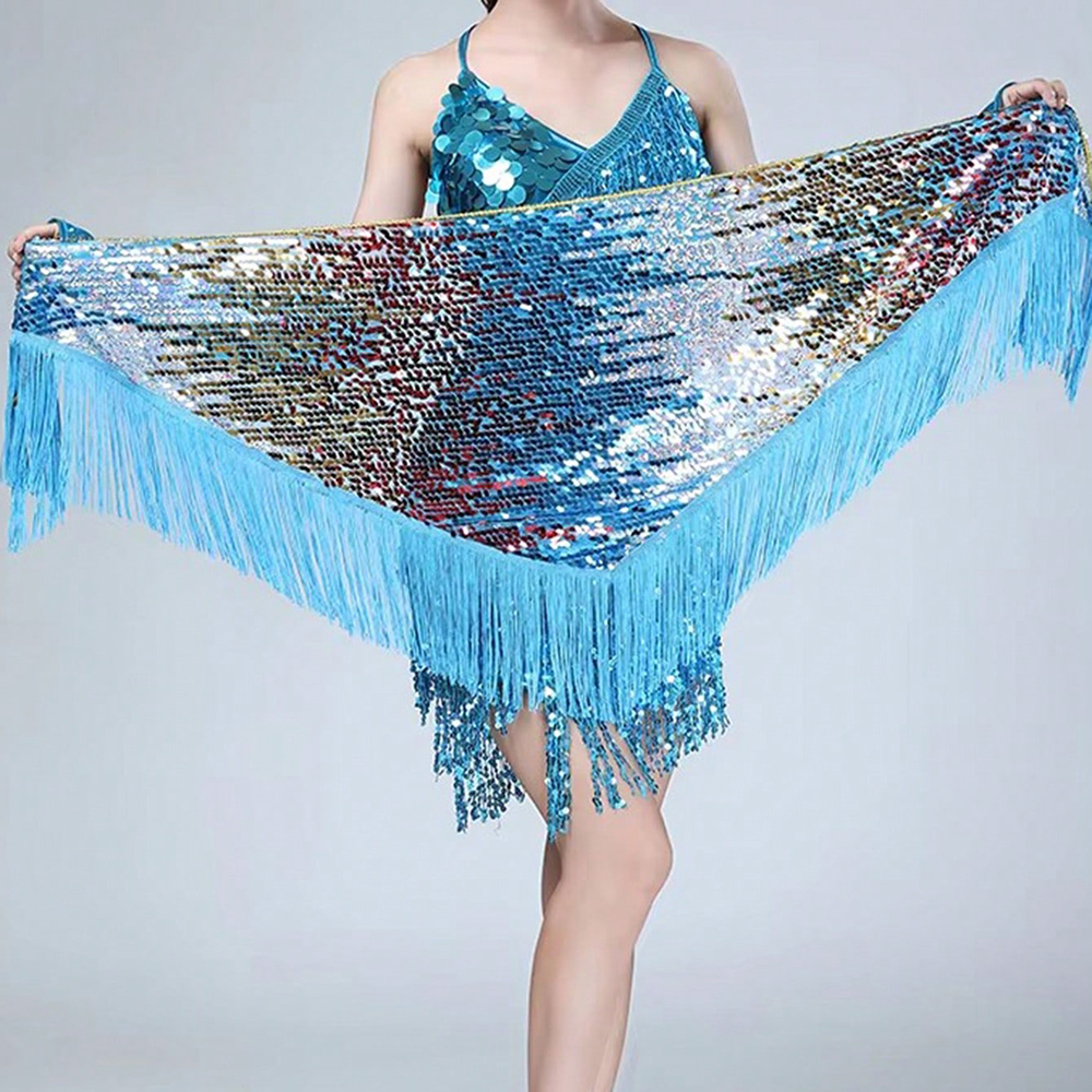 Women's Sequins Belly Dance Hi - Tassel Fringe Trim reseña y precio