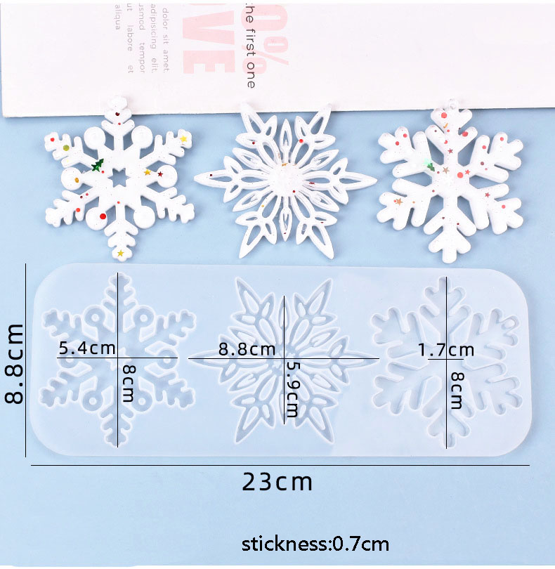 Christmas Hollow Snowflake Orn - Christmas Craft Embellishment reseña y precio