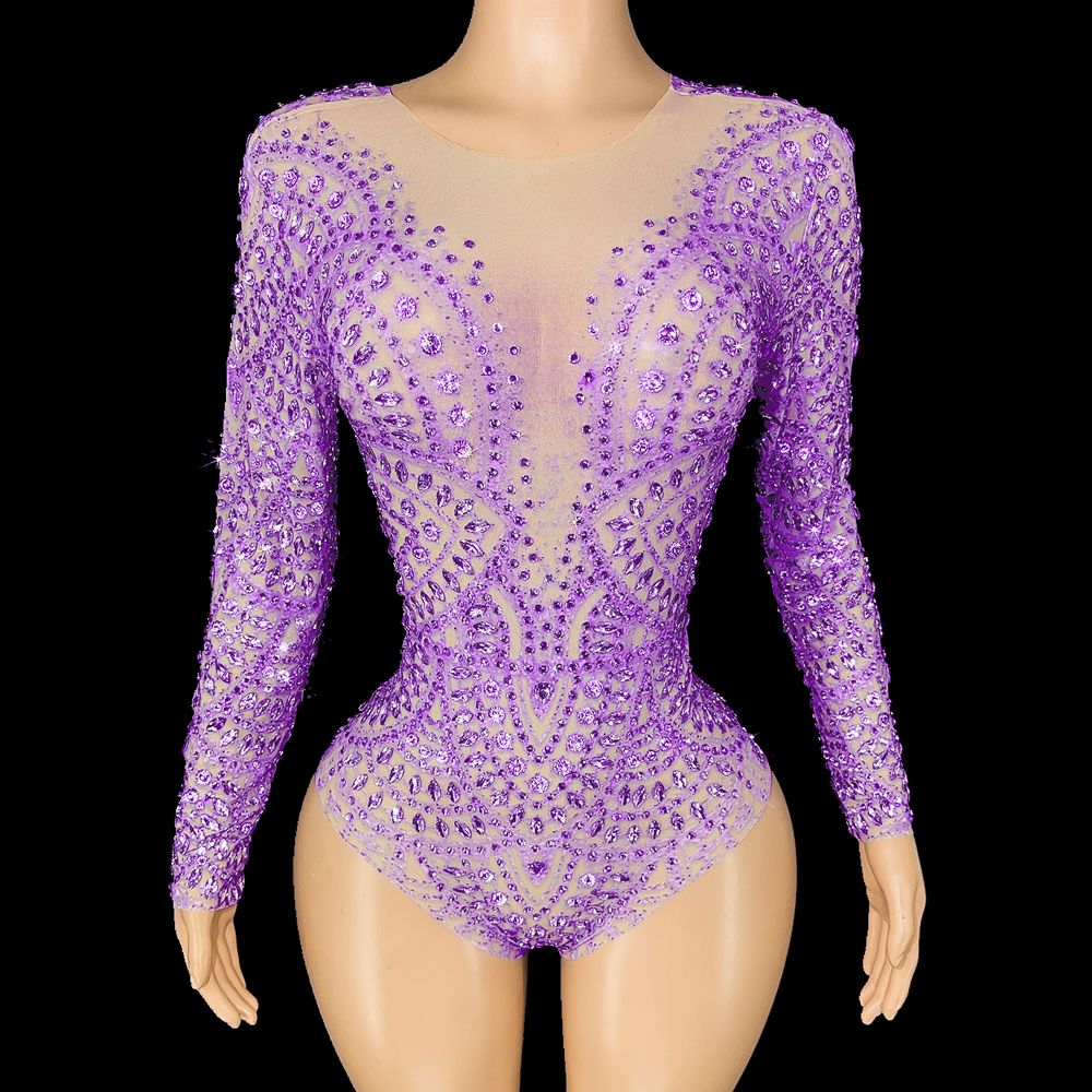 Sparkly Rhinestones Leotard Lo - Rhinestone Banding Trim reseña y precio